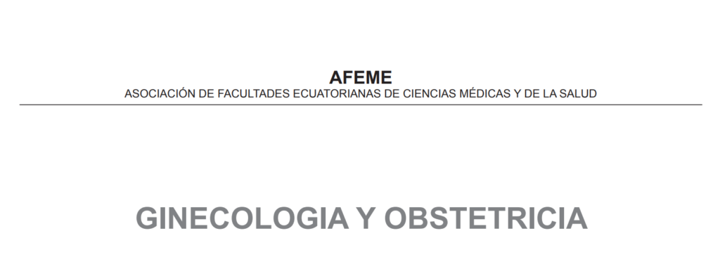 Banco de preguntas – AFEME - Sociedad Boliviana de Obstetricia y